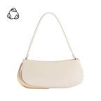 Sade Ivory Recycled Vegan Leather Shoulder Bag