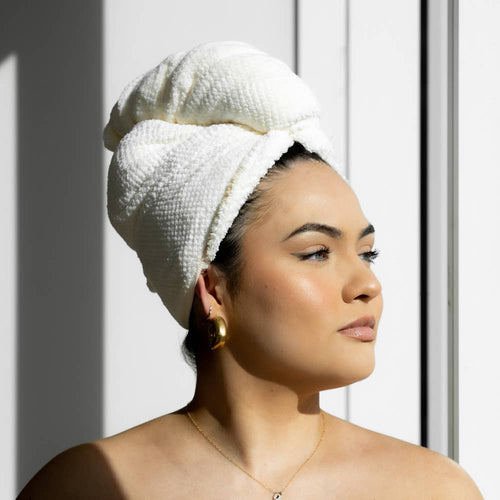 VOLO Hero Hair Towel- Salt White