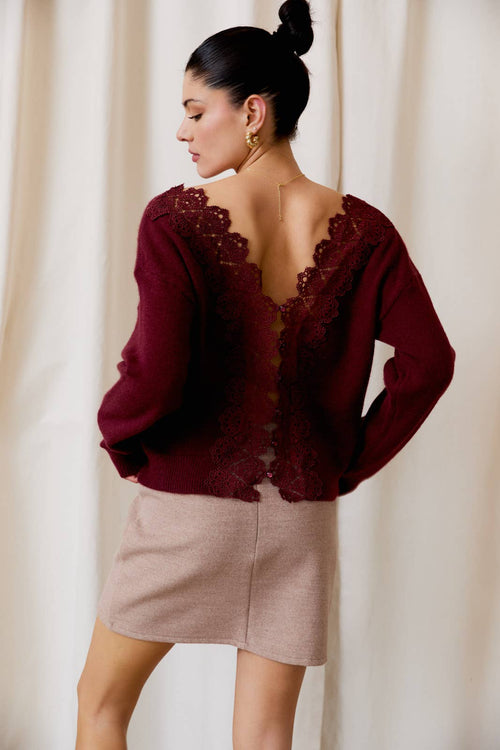 Eve lace back sweater