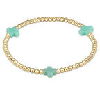 Enewton signature cross 3mm bracelet mint