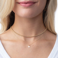Enewton 16" gold - signature cross gold charm