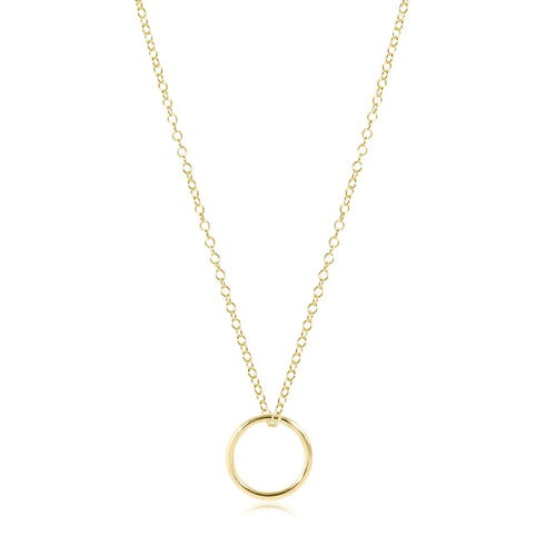 Enewton 16" gold - Halo gold charm