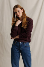 Ziggy - inside out fleece Cherry Lacquer