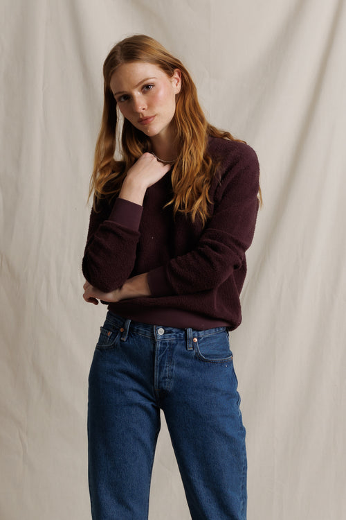 Ziggy - inside out fleece Cherry Lacquer