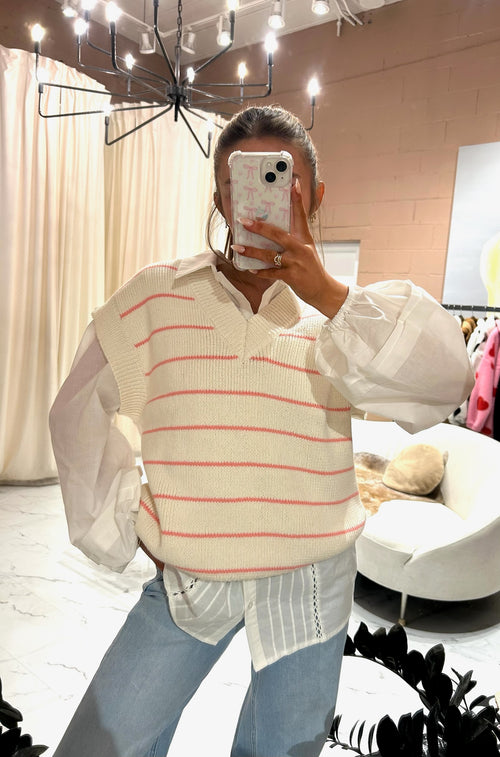 Lupe ivory puff sleeve shirt