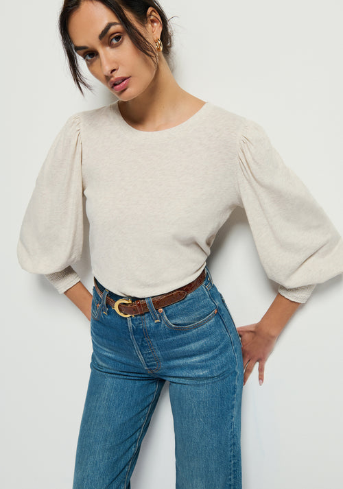 Loren peasant Tee oatmeal