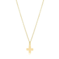 Enewton 16" gold - signature cross gold charm