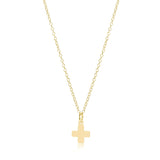 Enewton 16" gold - signature cross gold charm