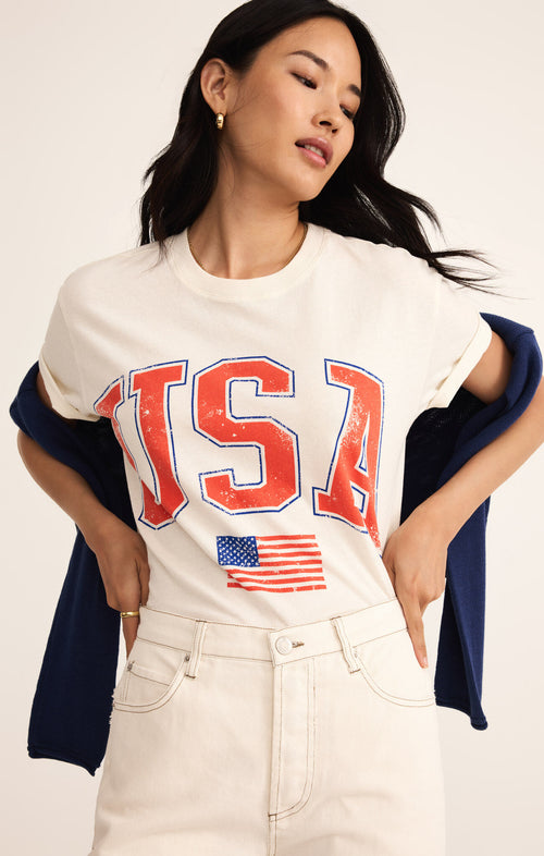 Flag boyfriend tee