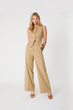 Tallulah sandstone wide leg