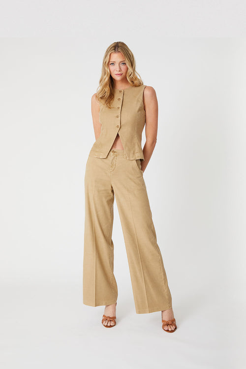 Tallulah sandstone wide leg