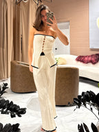 Abby strapless sweater top