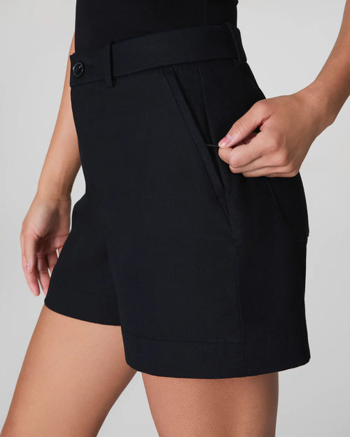 Spanx stretch twill short Black