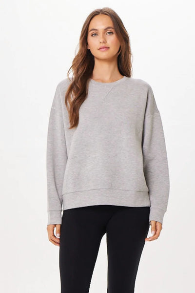 Grey cloud fleece crewneck