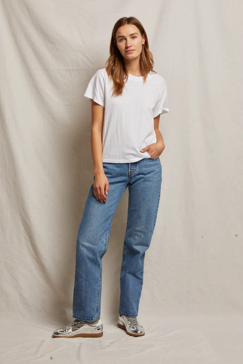 Ruby white boxy T-shirt