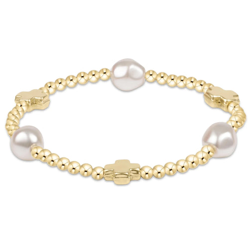 enewton signature cross admire pearl 3mm bracelet