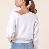 Leanne Sweater white