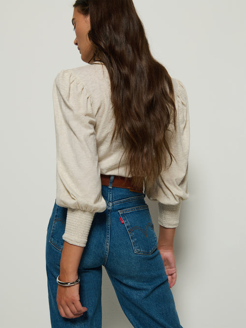 Loren peasant Tee oatmeal