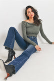 Highrise vintage wide leg flare