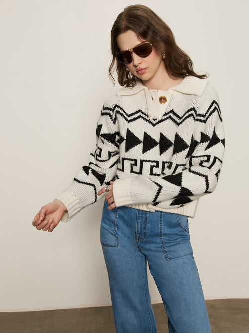Below zero fairisle pullover