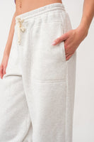 Sweat pants white melange