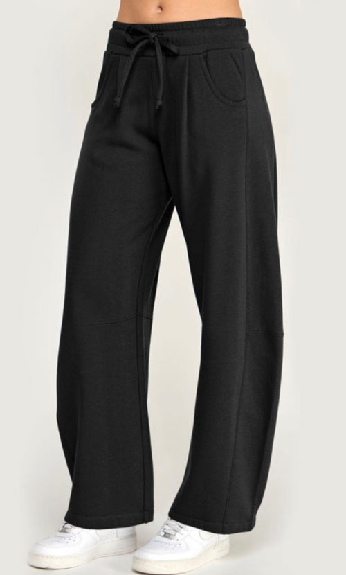 Barrel leg sweat pants- various colors