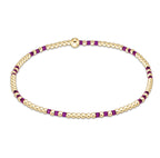 enewton hope joy pattern 2mm bead bracelet - Fuchsia