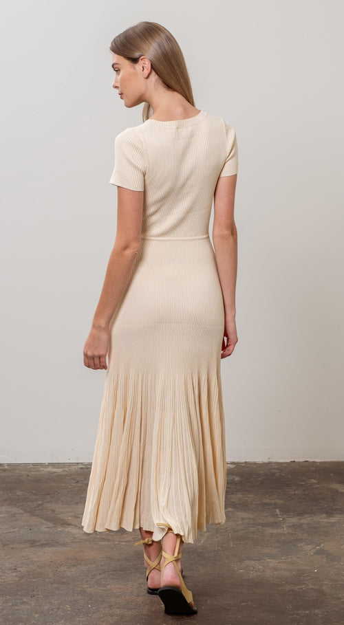 Cream Camellia Maxi Dress
