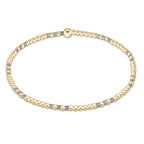 enewton hope joy pattern 2mm bead bracelet - Taupe with a twist