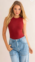 Burgundy bodysuit