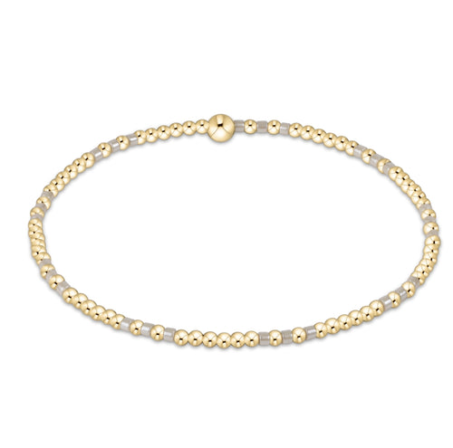 enewton hope joy pattern 2mm bead bracelet - Milkshake