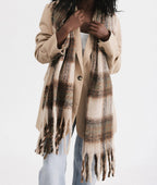 Mik Oversized Scarf: Plaid
