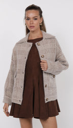 Lola plaid sweater jacket