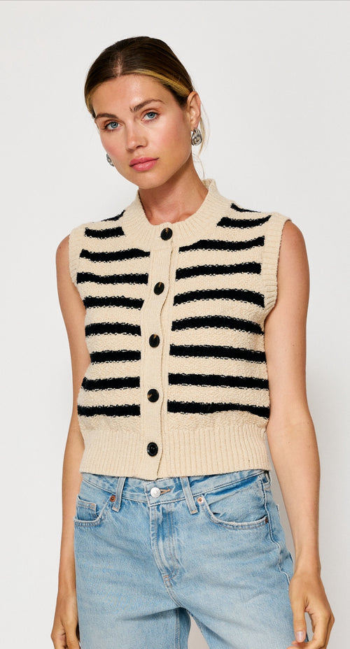 Miri striped sweater vest