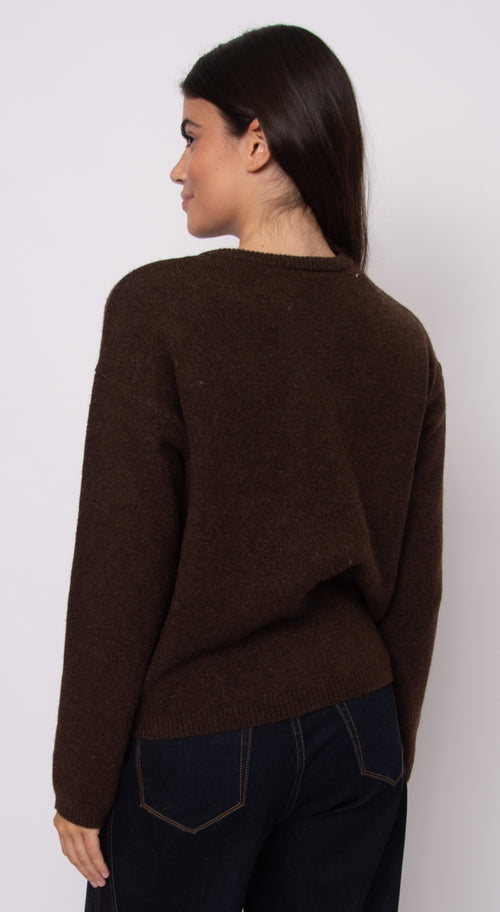 Molly cardigan coffee bean