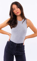 Heather grey bodysuit