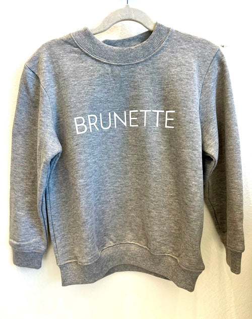 Kids Grey Blonde/Brunette sweatshirt