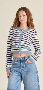 Casette sweater cardigan