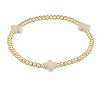 Enewton signature cross 3mm bracelet off white