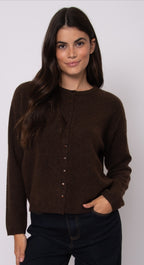 Molly cardigan coffee bean