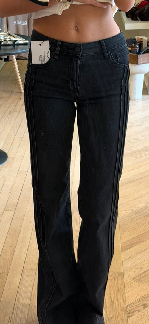 Bristol pintuck flare Jeans