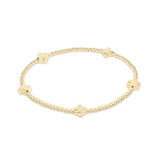 Enewton signature small cross 2mm bracelet