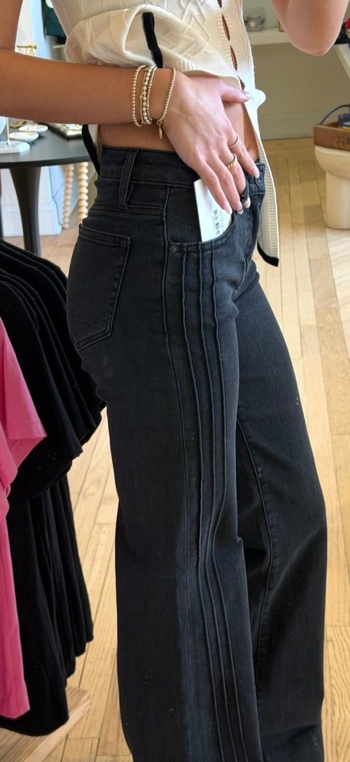 Bristol pintuck flare Jeans