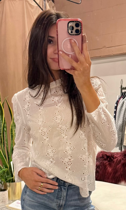 Connie eyelet blouse