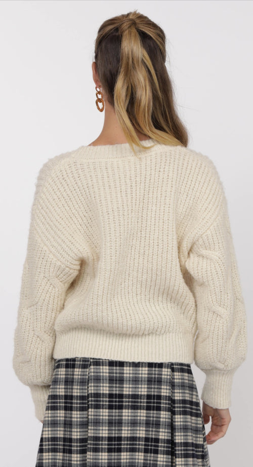 Go forth cable knit sweater