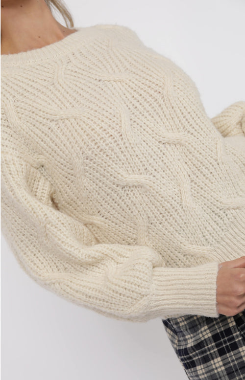 Go forth cable knit sweater
