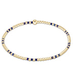 enewton hope joy pattern 2mm bead bracelet - Blue Metallic