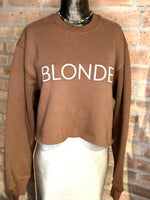 Blonde Raw edge chestnut