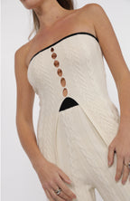 Abby strapless sweater top