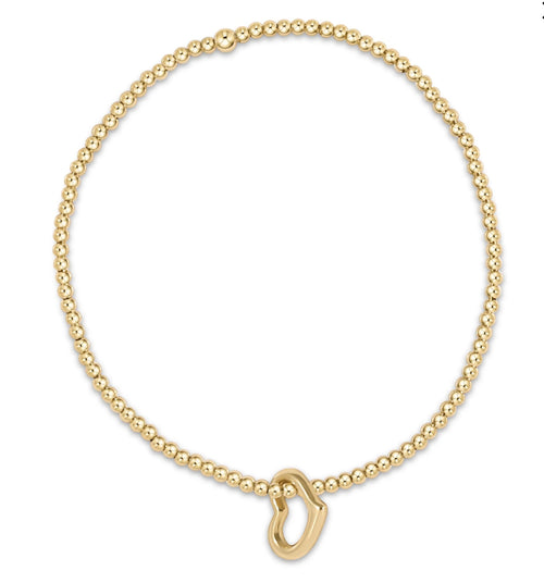 Enewton classic gold heart charm 2.5mm
